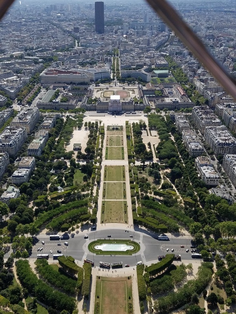 IPP37 Paris sights - View from Eiffel Tower towards Montparnasse Tower