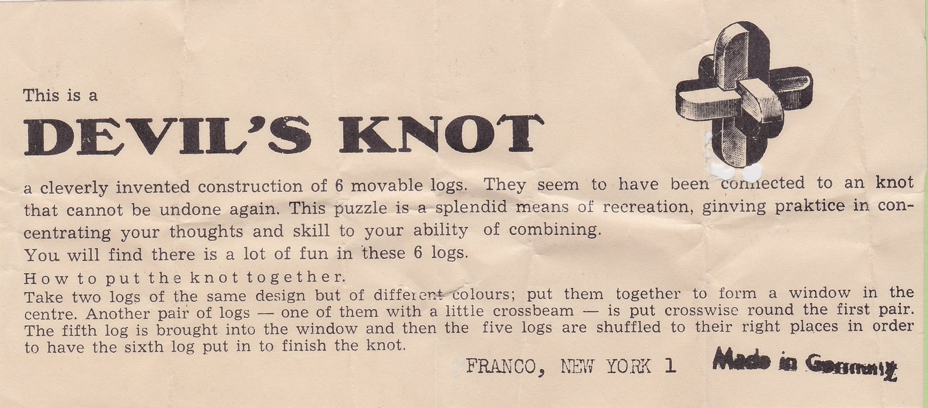 Keychain Devil's Knot - Franco
