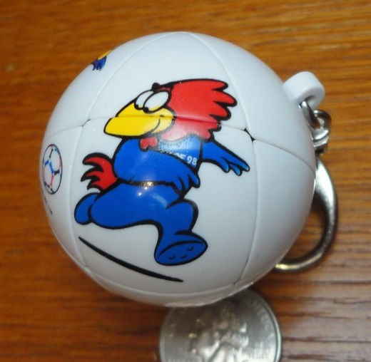 FIFA World Cup France '98 mini Skewb keychain puzzle