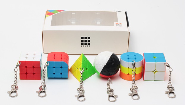 Zcube Twisty keychain puzzle set of 6